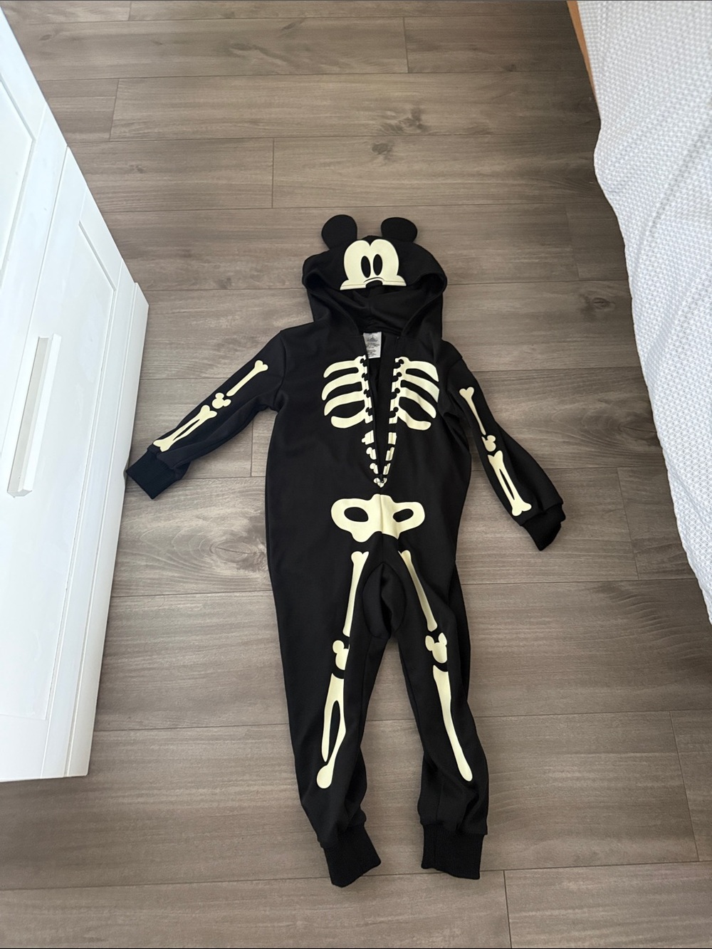 Disney Mickey Mouse skeleton onesie